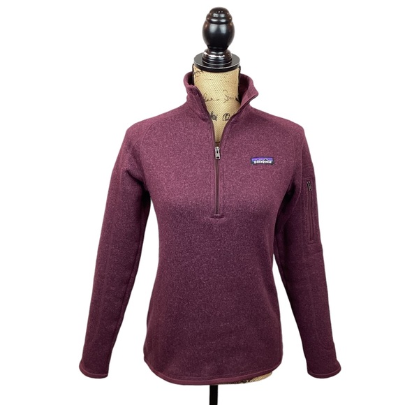 Patagonia Better Sweater 1/2 Zip Burgundy - Picture 1 of 13